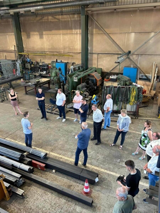 Visite des élus de la Communauté des Communes du Pays de Niederbronn les Bains à l’occasion du Stammtisch des Maires du samedi 10 Juin 2023