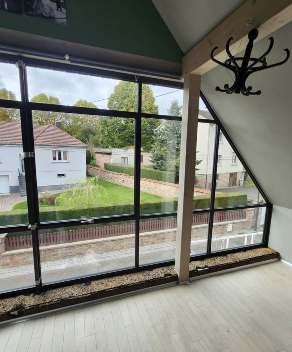 Pose de châssis en menuiserie acier à Wissembourg