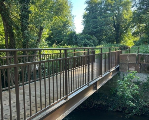 Fabrication et pose d’une passerelle piétonne à Mertzwiller