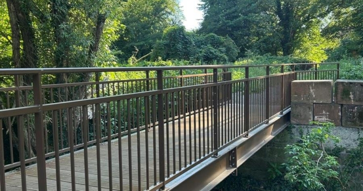 Fabrication et pose d’une passerelle piétonne à Mertzwiller